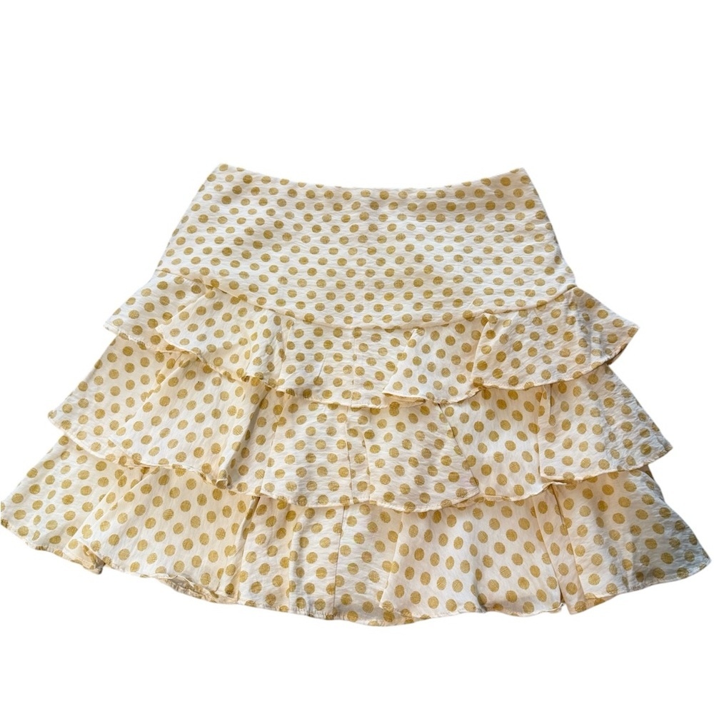 Mini Flowy Dot Ruffle Skirt - Adorable Boho Chic Mini Skirt